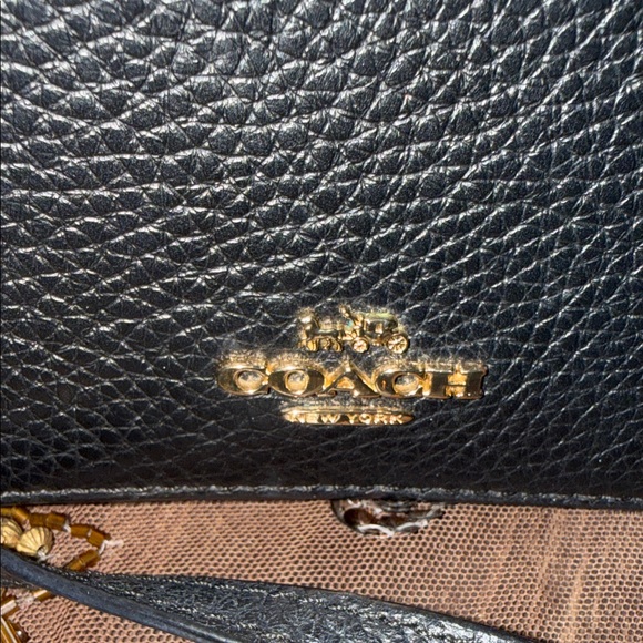 Coach Black Pebbled Leather Crossbody Bag - Picture 3 of 15